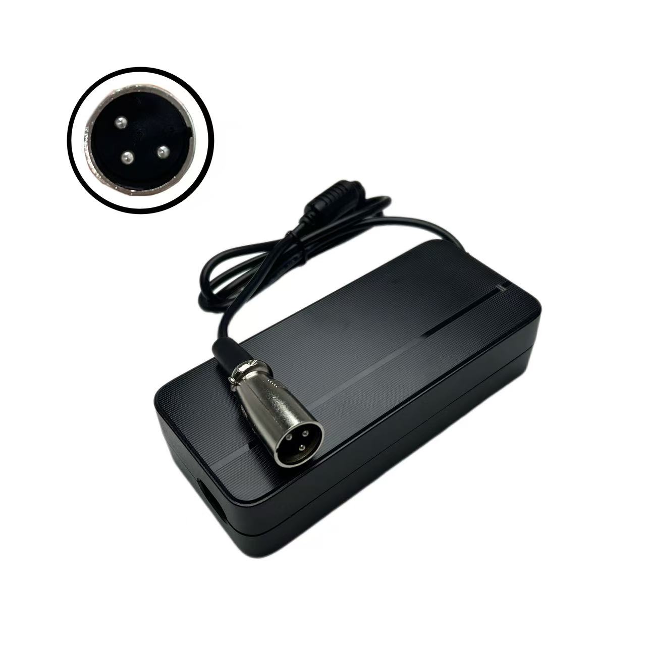 42V 2A Lithium Battery Power Adapter 3-Pin XLR Connector 36V Li-ion Eco-Friendly E-Bike Electric Scooter