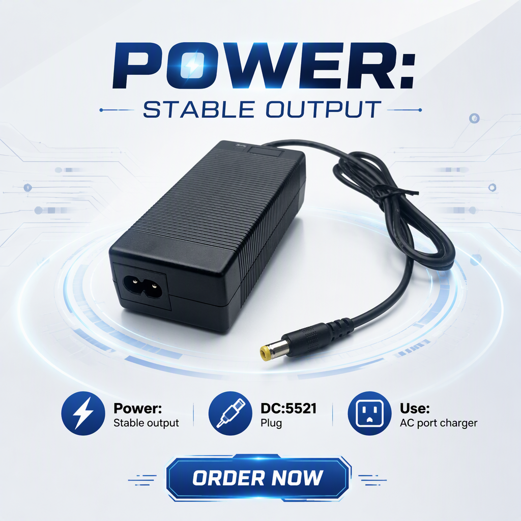 12.6V 4A 16.8V3A 29.4V2A Lithium Battery Charger for DC5521 Fast Charging Adapter for Ebike Scooter Power Supply Adapter