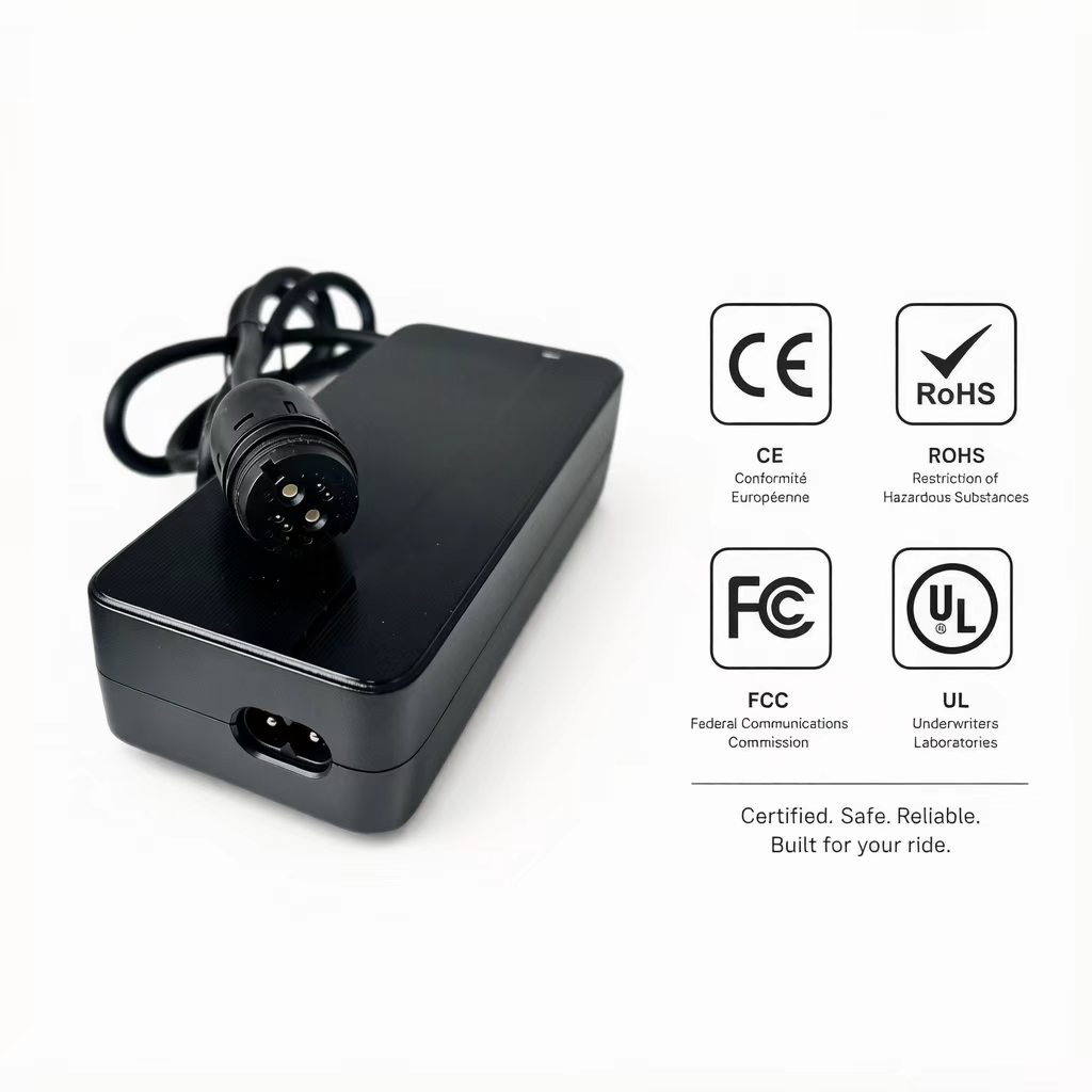 42V 2A E-Bike Battery Charger with Rosenberger Magnetic Connector