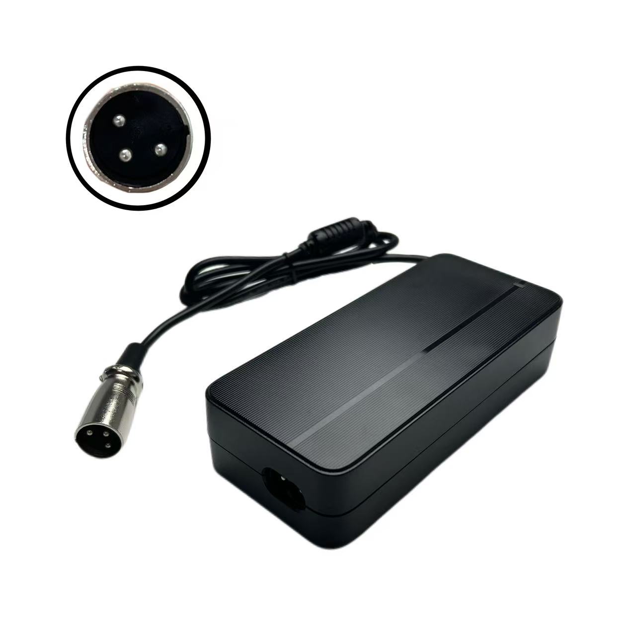 42V 2A Lithium Battery Power Adapter 3-Pin XLR Connector 36V Li-ion Eco-Friendly E-Bike Electric Scooter